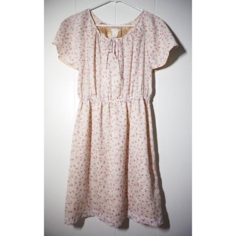 J. Crew Silk Chiffon Floral Dress